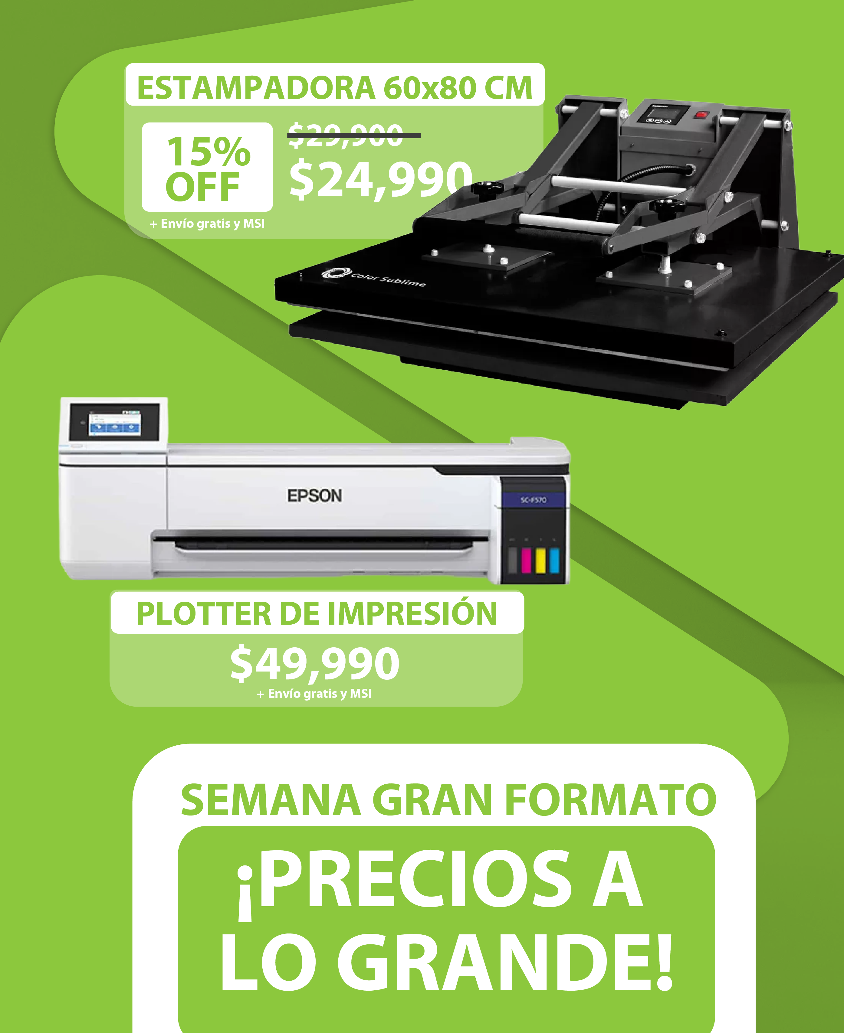 Máquinas de gran formato